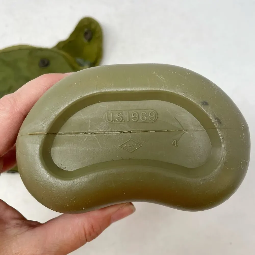 Vintage US Military Olive Drab Canteen Cover Plastic Canteen No Lid